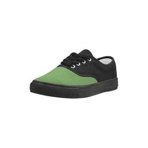 #Rossolini1# Tips Grass Green Aries Women's Canvas Shoes (Model 029)