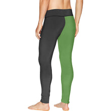 #MASKOFF# Grass Green On Right Meggings (Model L38)