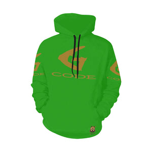 #Rossolini1# G-CODE Green Hoodie for Women (Model H13)