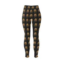 #Rossolini1# MaskOff Black Plus Size High Waist Leggings (Model L44)