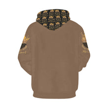 #MASK ON# Brown Hoodie for Men (Model H13)