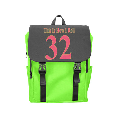 #This Is How I Roll# 32 Red/Gold Casual Shoulders Backpack (Model 1623)