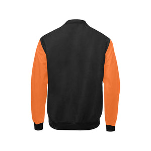 #Rossolini1# In Your Face Orange Sleeves Kids' Bomber Jacket (Model H40)