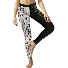 #Rossolini1# TheName 52 Card Pickup Low Rise Leggings (Invisible Stitch) (Model L05)