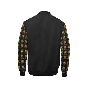 #Rossolini1# In Your Face MaskOff Black Sleeves Kids' Bomber Jacket (Model H40)