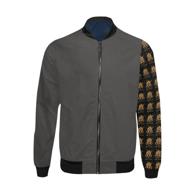 #Rossolini1# All Left Asphalt Bomber Jacket for Men (Model H31)