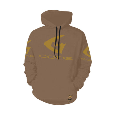 #Rossolini1# G-CODE Brown Hoodie for Women (Model H13)