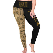 #Rossolini1# TheName HIEROGLYPHS Plus Size High Waist Leggings (Model L44)