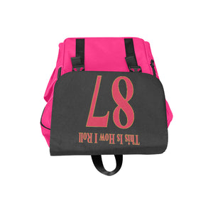 #This Is How I Roll# 87 Red/Gold Casual Shoulders Backpack (Model 1623)