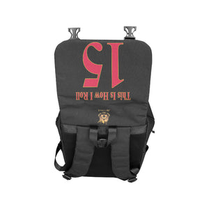 #This Is How I Roll# 15 Red/Gold Casual Shoulders Backpack (Model 1623)