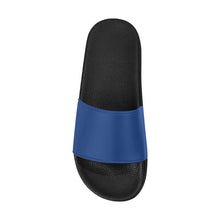 #Rossolini1# Royal Blue Men's Slide Sandals/Large Size (Model 057)