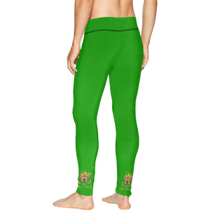 #Rossolini1# Ankles Green All Over Print Meggings (Model L38)