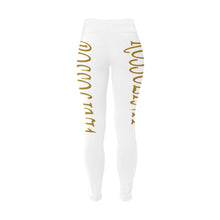 #Rossolini1# TheName White Plus Size High Waist Leggings (Model L44)
