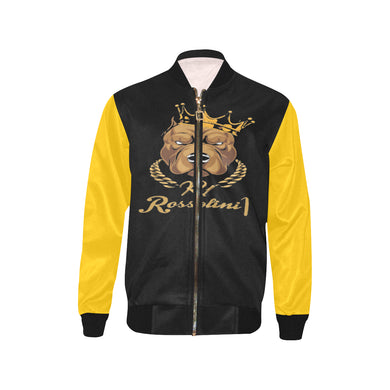 #Rossolini1# In Your Face Gold Sleeves Kids' Bomber Jacket (Model H40)