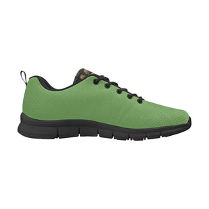 #Rossolini1# TimeLess Grass Green Men's Breathable Running Shoes/Large (Model 055)