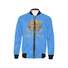 #Rossolini1# In Your Face Blue Kids' Bomber Jacket (Model H40)