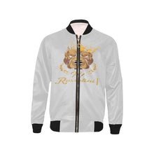 #Rossolini1# In Your Face Light Gray Kids' Bomber Jacket (Model H40)