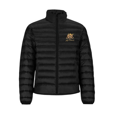 #Rossolini1# Black Stand Collar Padded Jacket (Model H41)