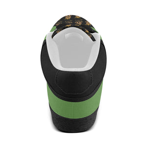#Rossolini1# TimeLess Grass Green Men's Chukka Canvas Shoes (Model 003)