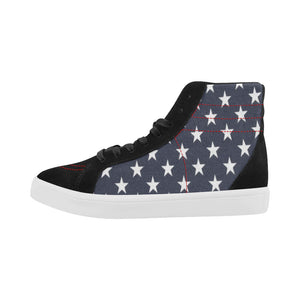 #Rossolini1# Blue Back Stars Capricorn High Top Casual Shoes for Women (Model 037)