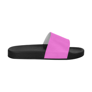 #Rossolini1# Pink Men's Slide Sandals/Large Size (Model 057)