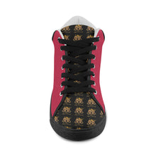 #Rossolini1# TimeLess Red Men's Chukka Canvas Shoes (Model 003)