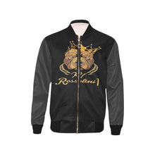 #Rossolini1# In Your Face Charcoal Sleeves Kids' Bomber Jacket (Model H40)