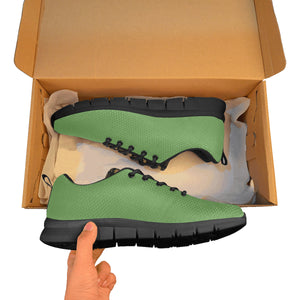 #Rossolini1# TimeLess Grass Green Men's Breathable Running Shoes/Large (Model 055)