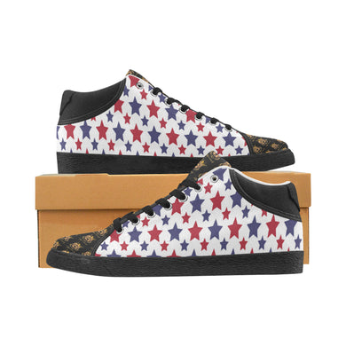 #Rossolini1# TimeLess Stars Men's Chukka Canvas Shoes (Model 003)