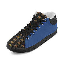 #Rossolini1# TimeLess Royal Blue Men's Chukka Canvas Shoes (Model 003)