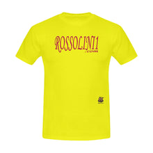 #Rossolini1.com# Red Writing Yellow Men's T-Shirt