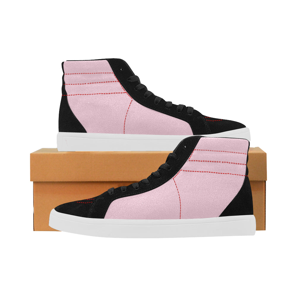 #Rossolini1# Light Pink Capricorn High Top Casual Shoes for Women (Model 037)