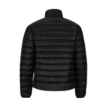 #Rossolini1# Black Stand Collar Padded Jacket (Model H41)