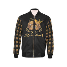 #Rossolini1# In Your Face MaskOff Black Sleeves Kids' Bomber Jacket (Model H40)