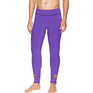 #Rossolini1# Ankles Purple All Over Print Meggings (Model L38)