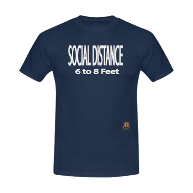 #SOCIAL DISTANCE# Navy Blue T-Shirt