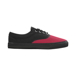 #Rossolini1# Tips Red Aries Men's Canvas Shoes (Model 029)