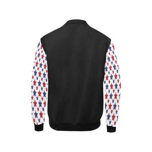 #Rossolini1# In Your Face Stars Sleeves Kids' Bomber Jacket (Model H40)
