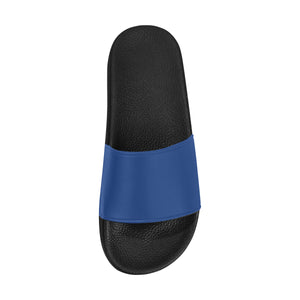 #Rossolini1# Royal Blue Men's Slide Sandals/Large Size (Model 057)