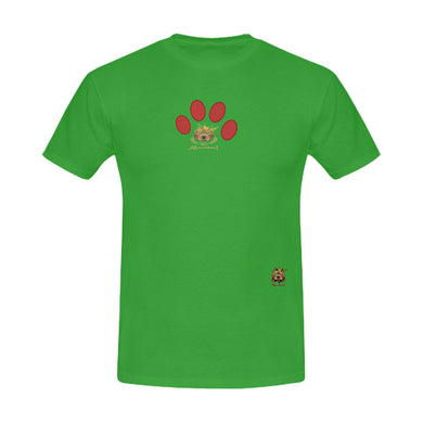 #MARKEDFORLIFE# Red Paw Green Men's T-Shirt