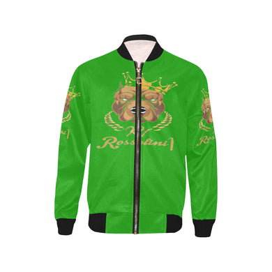 #MASKOFF# Green Kids' Bomber Jacket (Model H40)
