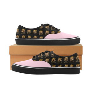 #Rossolini1# Light Pink Classic Women's Canvas Low Top Shoes/Large (Model E001-4)