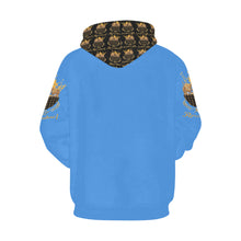 #MASK ON# Blue Hoodie for Men (Model H13)