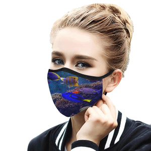 #FishTank# Mouth Mask in One Piece (2 Filters Included) (Model M02)