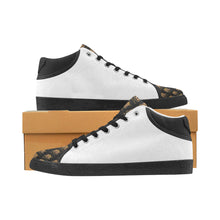 #Rossolini1# TimeLess White Men's Chukka Canvas Shoes (Model 003)