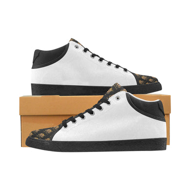 #Rossolini1# TimeLess White Men's Chukka Canvas Shoes (Model 003)