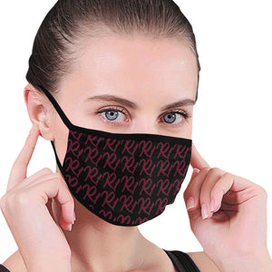 #R1# Candy Apple Red Writing Mouth Mask
