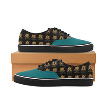 #Rossolini1# Kelly Green Classic Women's Canvas Low Top Shoes/Large (Model E001-4)