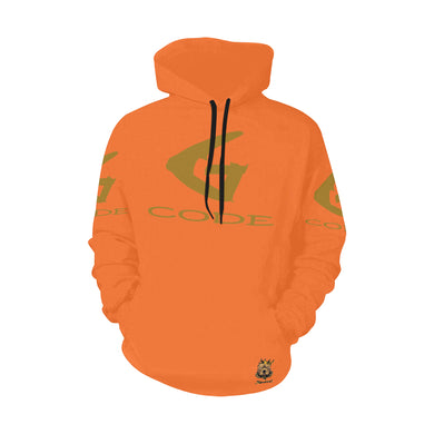 #Rossolini1# G-CODE Orange Hoodie for Women (Model H13)