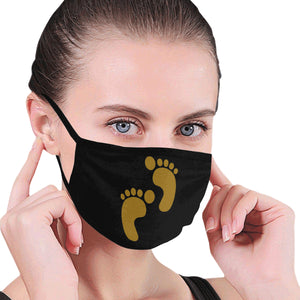 #FOOT PRINTS# Mouth Mask